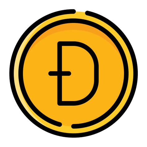 Dogecoin Generic Outline Color icon