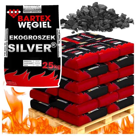 Węgiel Ekogroszek BARTEX Silver PREMIUM 26 28 MJ EKO GROSZEK 1000 KG