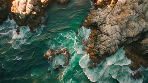 This Photo Captures A Stunning Aerial Perspective Of A Body Of Water