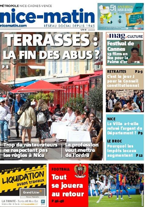 Nice Matin On Twitter Voici La Une De Nice Matin De Ce Vendredi 14 Avril