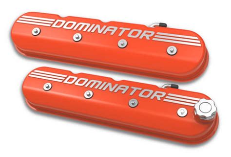 Holley Tall LS Dominator Valve Covers Factory Orange WS6store