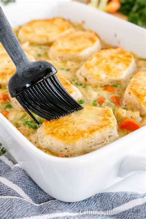 Chicken Pot Pie Casserole With Biscuits Real Housemoms