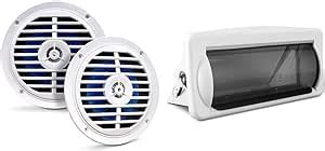 Amazon Pyle Inch Dual Marine Speakers Way Waterproof And