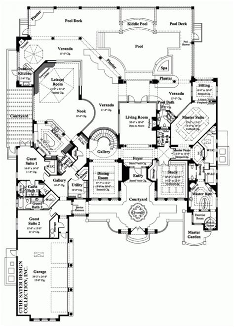 Luxury Luxury Estate Home Floor Plans - New Home Plans Design