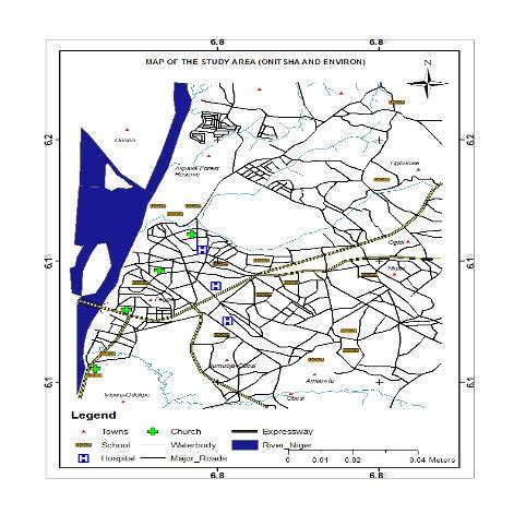 a: Map of Nigeria showing Location of Anambra State; b: Map of Anambra ...