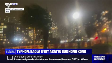 Le typhon Saola s est abattu sur Hong Kong avec des vents très violents