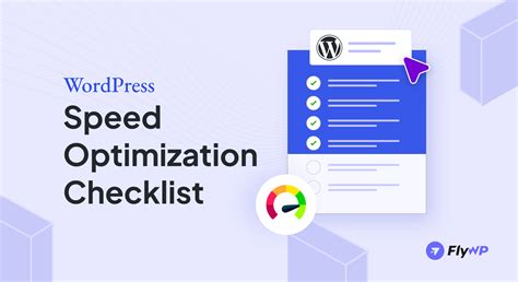 Wordpress Site Speed Optimization Checklists Flywp