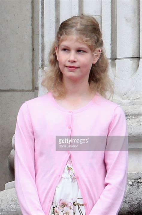 Lady Louise Windsor On The Balcony Of Buckingham Palace During The Lady Louise Windsor