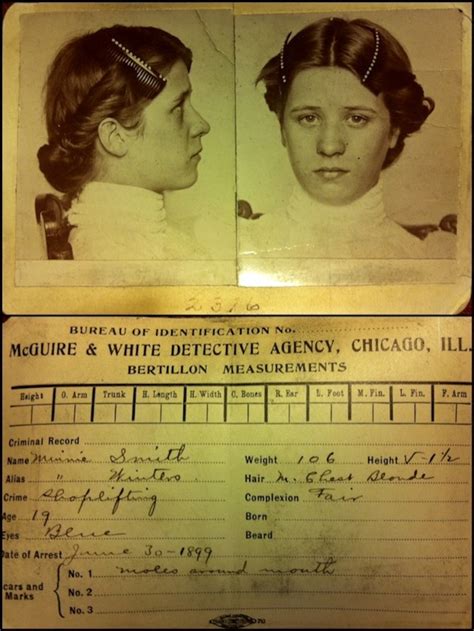 vintage female mugshots | Lipstick Alley