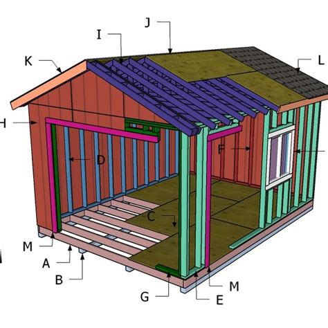 12x16 Gable Shed Plans - PDF Download - Inspire Uplift