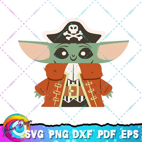 Star Wars Grogu The Mandalorian Halloween Pirate Costume PNG - Inspire
