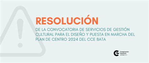 Resoluci N De La Convocatoria Para El Dise O Y Puesta En Marcha Del