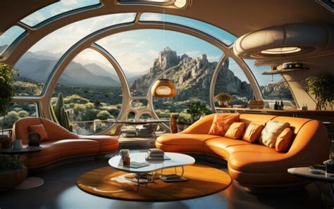 Premium Photo | Photo of Futuristic Interior House Design