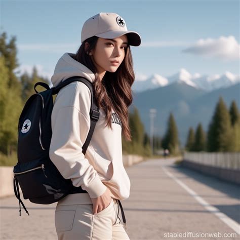 Latina Waitress Taking Food Order Stable Diffusion Online