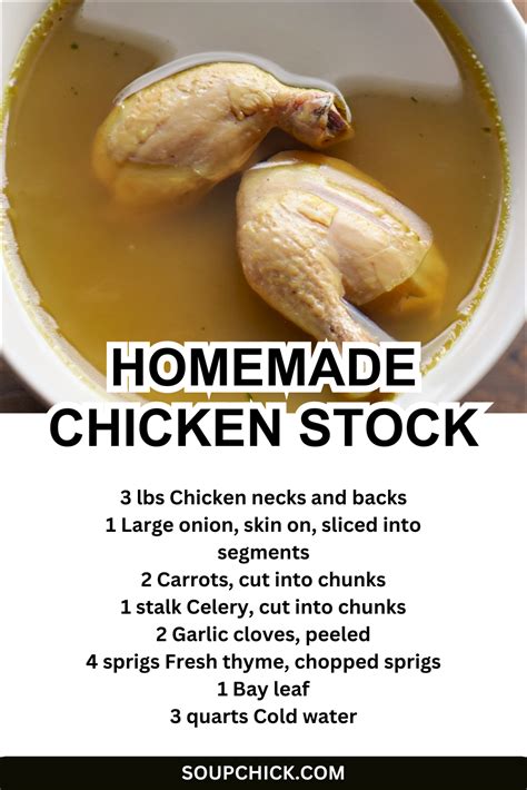 Best Homemade Chicken Stock (A Nutrient-Rich Base) - Soup Chick