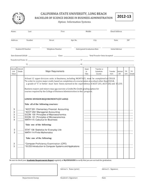 Csulb Financial Fill Online Printable Fillable Blank PdfFiller