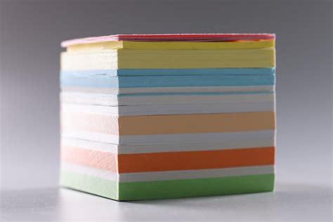 Premium Photo Perfect Stack Of Colourful Paper For Notes Set Of