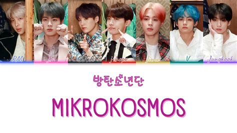 Bts Mikrokosmos Color Coded Lyrics Cz Kor Youtube