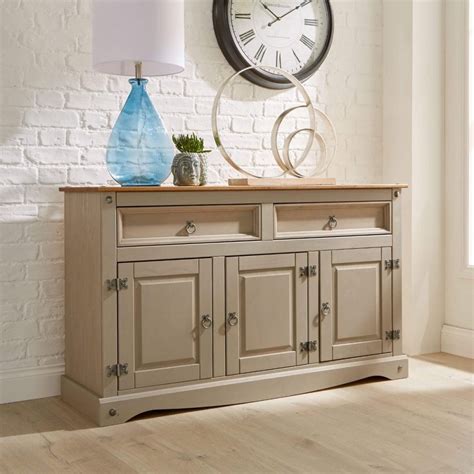 Corona Grey Sideboard - Big Furniture Warehouse