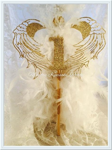 Angel Wings Cake Topper Angel Party Decorations Angel Etsy