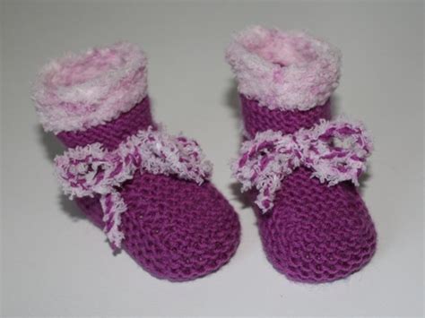 Strickanleitung Babyschuhe Baby Booties Sohlenl Nge Ca Cm