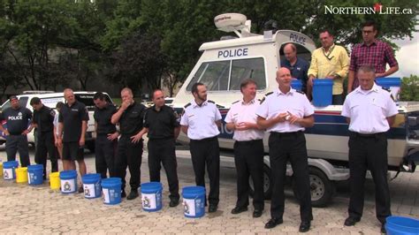 Greater Sudbury Police Service Take Part In The Als Ice Bucket