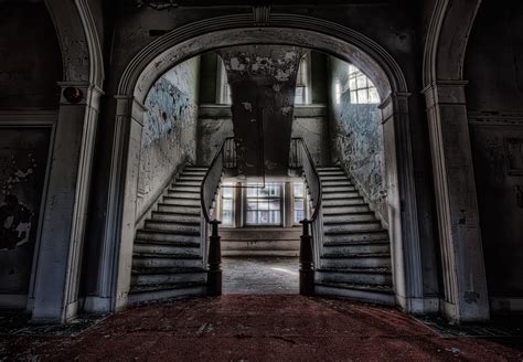 Fondos De Pantalla Oscuro Horripilante Urbano Edificio Ruina