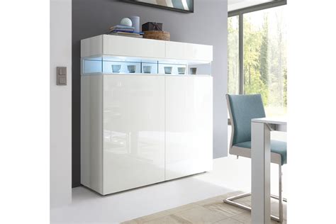 Hülsta Neo Highboard 980036 weiß Hochglanz Möbel Letz Ihr Online Shop