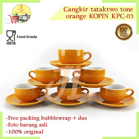 Jual Cangkir Tatak Warna Cokelat Pasang Cangkir Gelas Kopi Tea