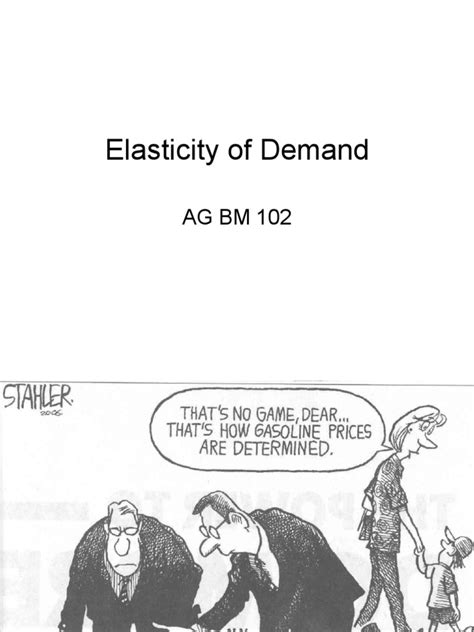 Elasticity of Demand | PDF | Price Elasticity Of Demand | Demand