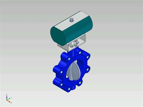 Butterfly Valve Dn150pn10 Step Iges 3d Cad Model Grabcad