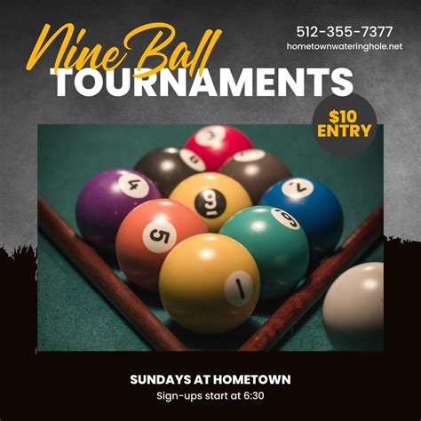 Nine-ball Pool Tournaments | Hometown