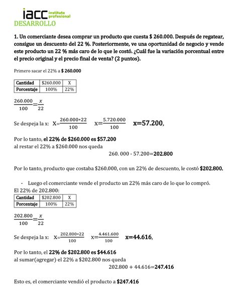 Semana Nivelacion Matematicas Desarrollo Un Comerciante Desea