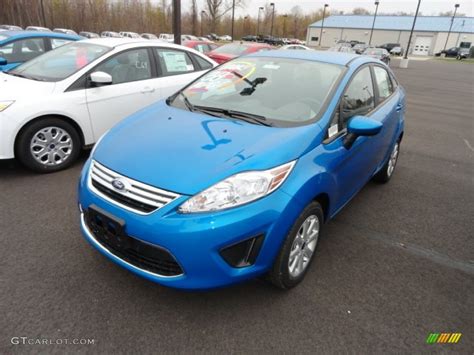 2012 Blue Candy Metallic Ford Fiesta Se Sedan 63780938 Photo 2