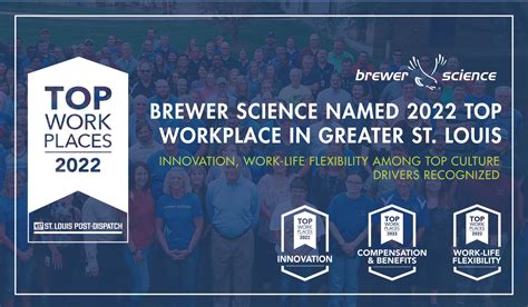 Brewer Science Named 2022 Top Workplace In Greater St Louis Brewer