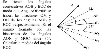 Solved Se Tienen Los Ngulos Consecutivos Aob Y Boc De Modo Que Ang