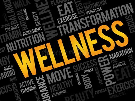 Wellness Word Cloud Stock Illustration Illustration Of Fitness