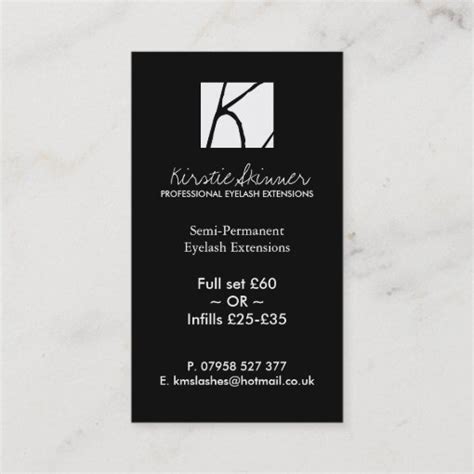 Professional Eyelash Extensions Business Cards Zazzle