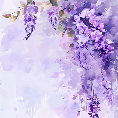 A watercolor painting of lavender flowers | Premium AI-generated vector