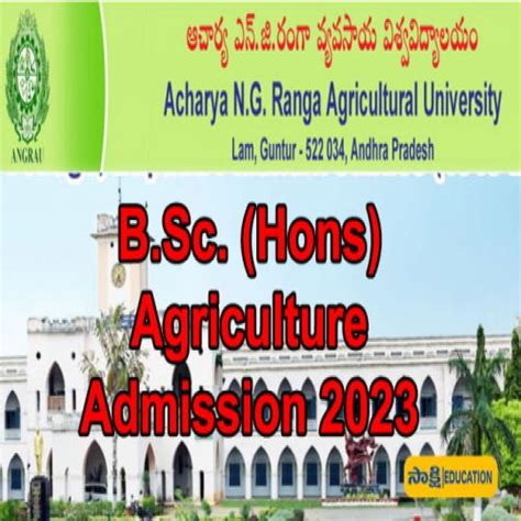 Ap Eapcet Bipc Admissions Angrau B Sc Hons Agriculture 2023