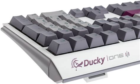 Ducky One Mist Grey Full Size Mechanical Keyboard Cherry Mx Red Switches Hot Swappable