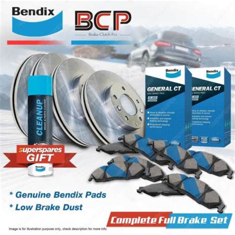 Front Rear BCP Brake Rotors Bendix Brake Pads For Toyota RAV 4 GSA33