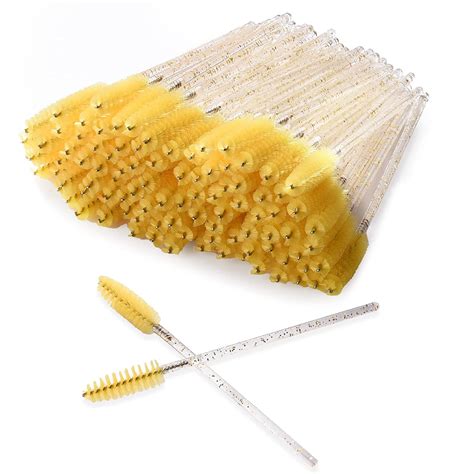 300 Pieces Disposable Eyelash Brushes With Spiral Design Multi Color