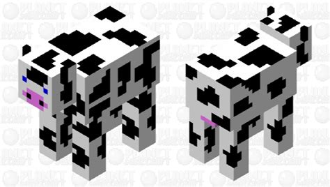 Black And White Cow Minecraft Mob Skin