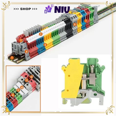 NIU DIN Rail Terminal Block Rail Type Thickened Wire Electrical