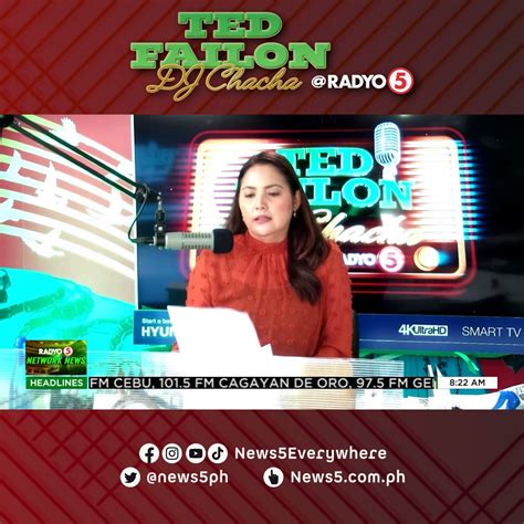 News5 On Twitter TedFailonandDJChaCha Nagbabala Si Sen Risa