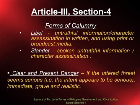 Bill Of Rights Lecture 3 Ppt