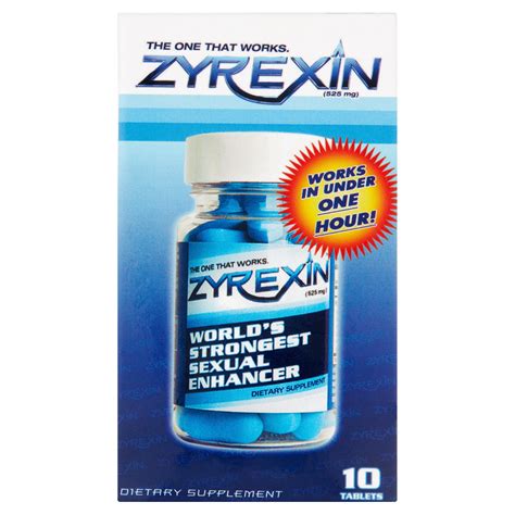 Zyrexin Worlds Strongest Sexual Enhancer 10 Tablets