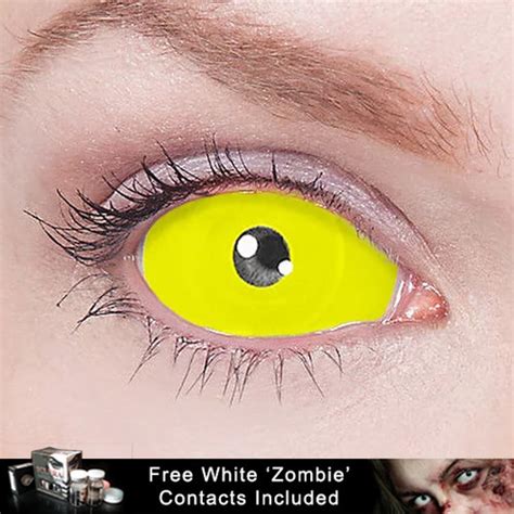 Yellow Mystique Sclera Contacts 59 99 Usa