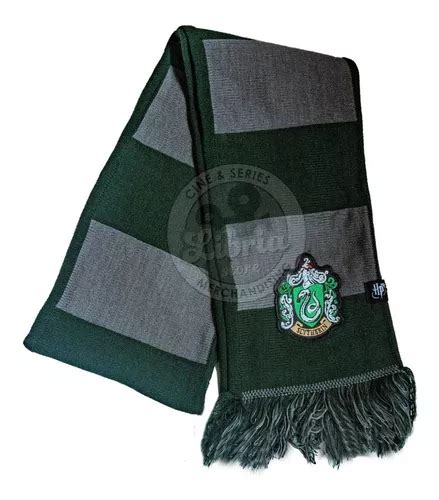 Bufanda De Slytherin Original Rayada C escudo Harry Potter Envío gratis